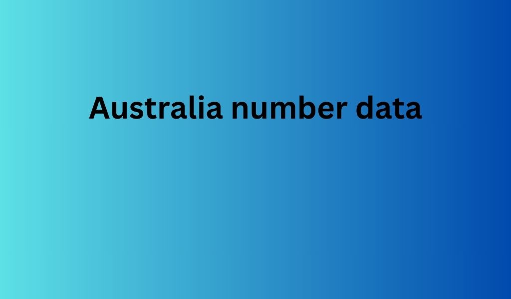 Australia number data