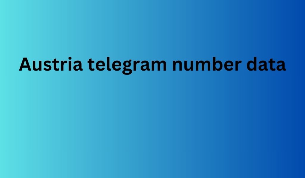 Austria telegram number data