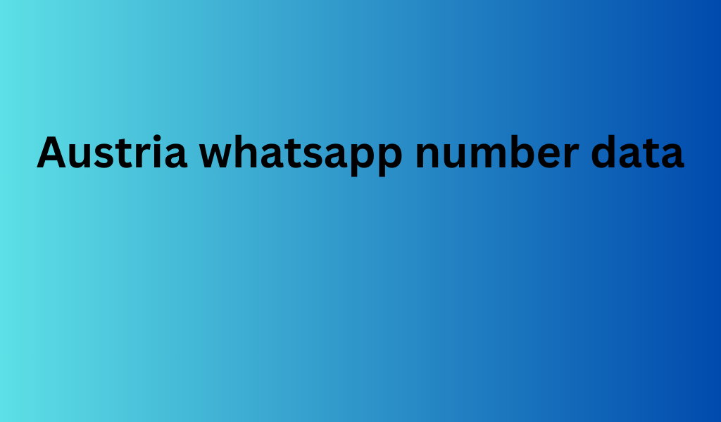 Austria whatsapp number data