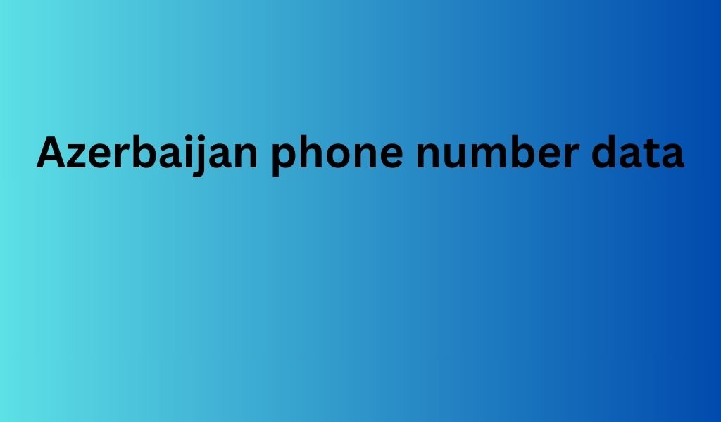 Azerbaijan phone number data