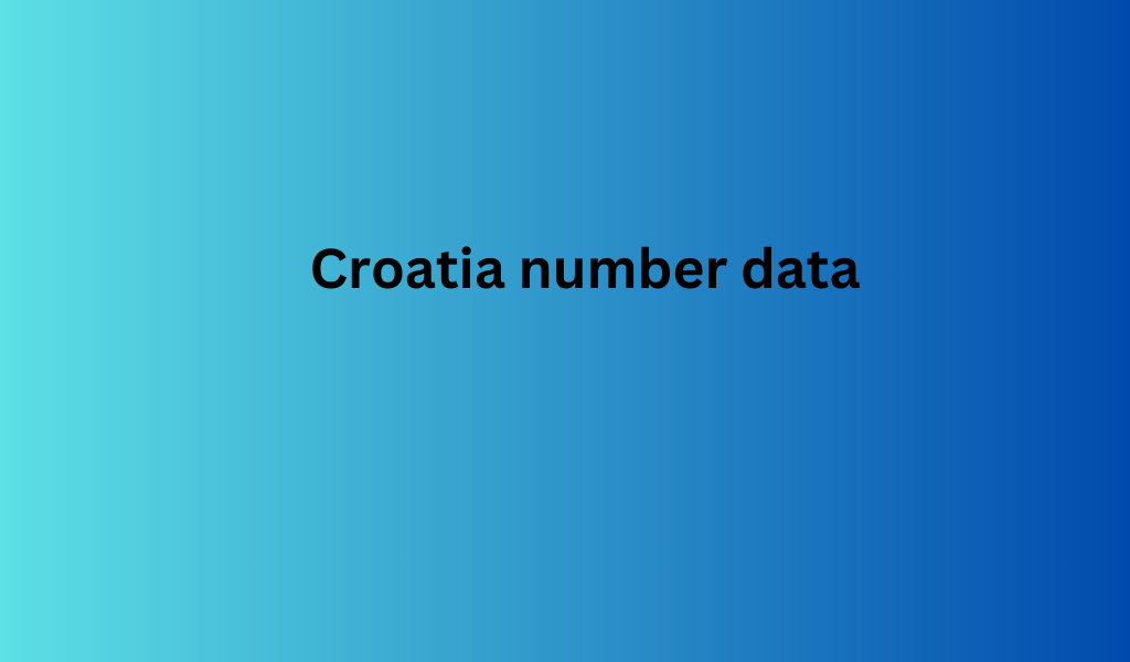 Croatia number data