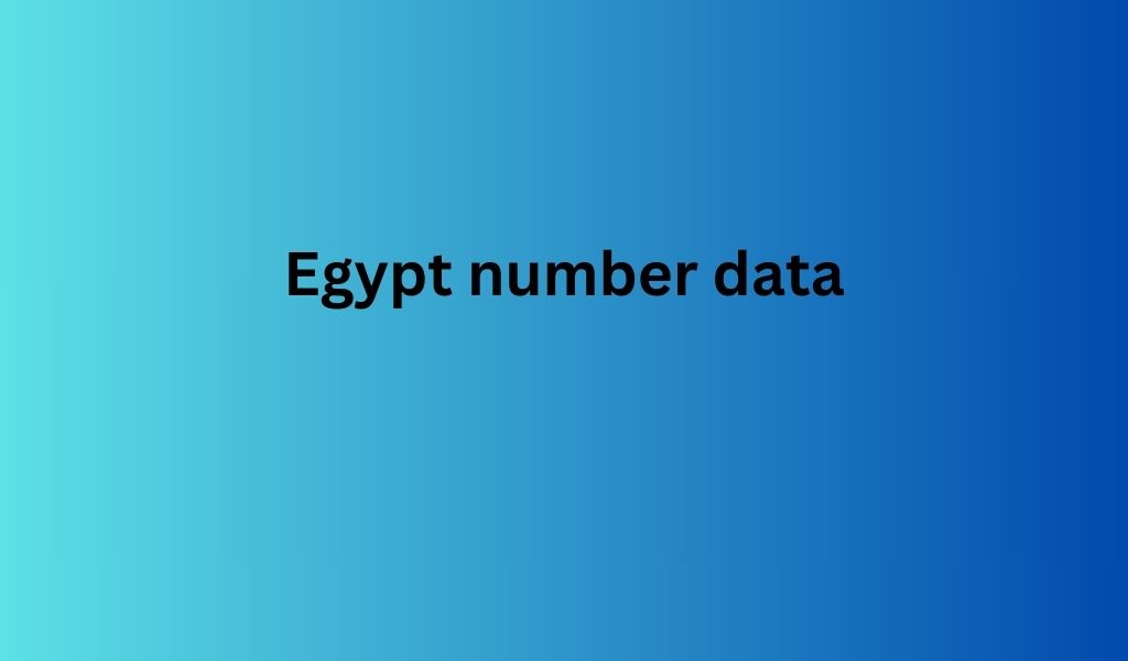 Egypt number database