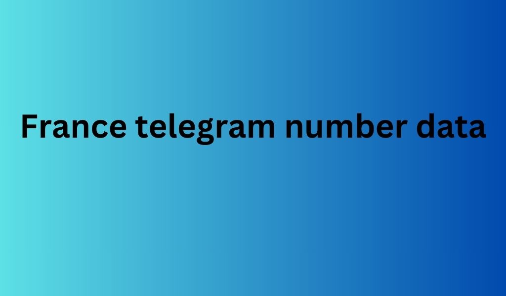 France telegram number data