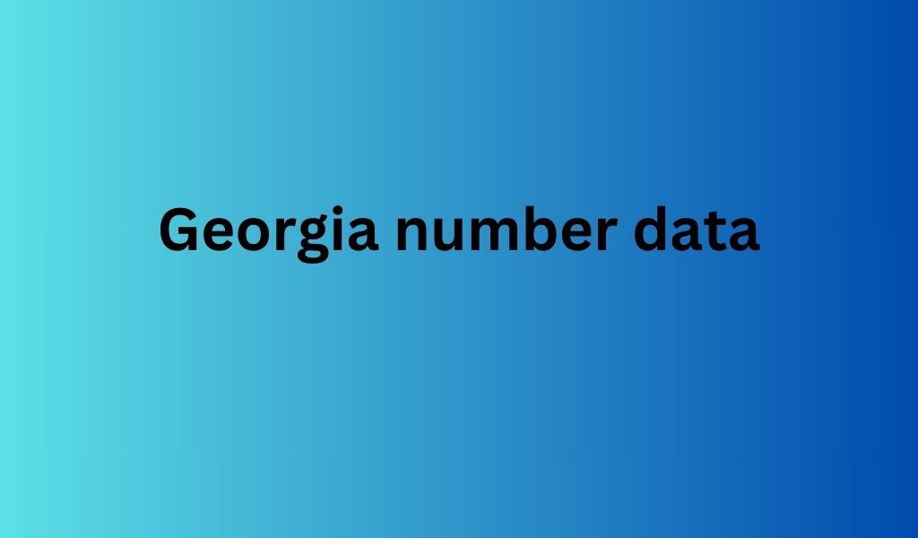 Georgia number data