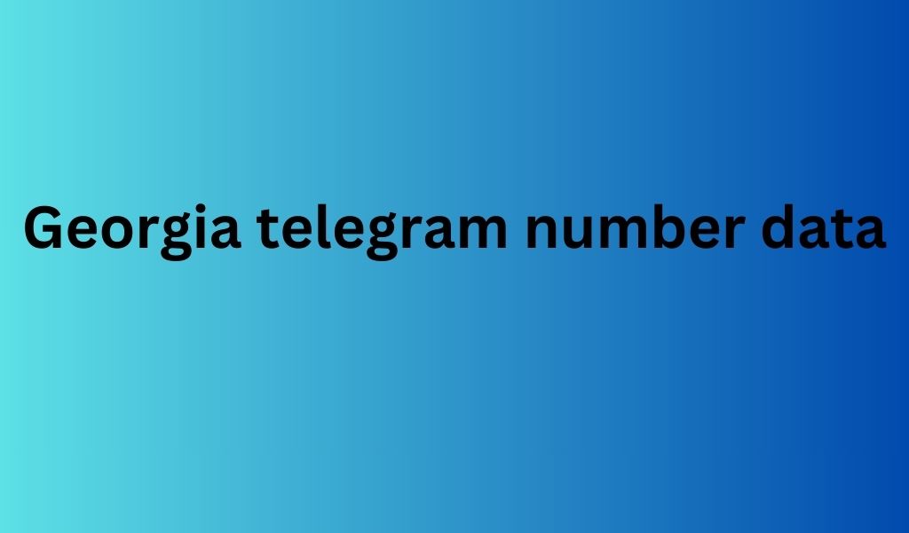 Georgia telegram number data