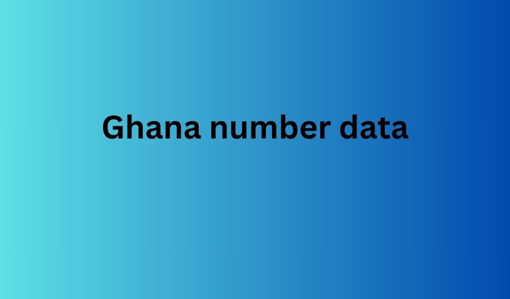 Ghana number data