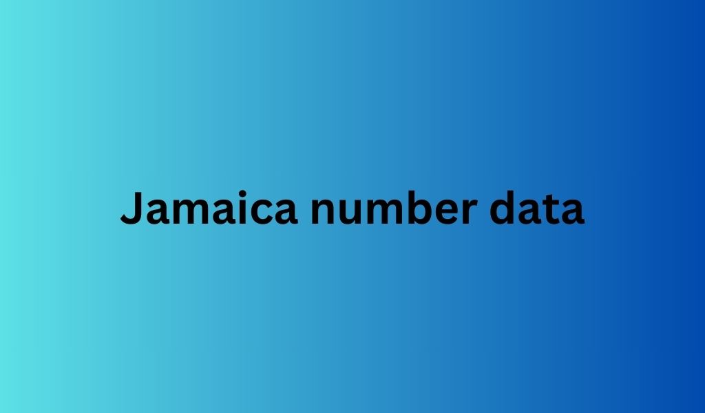 Jamaica number data