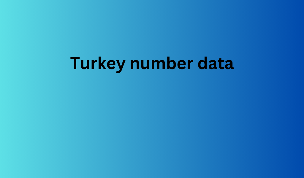 Turkey number data