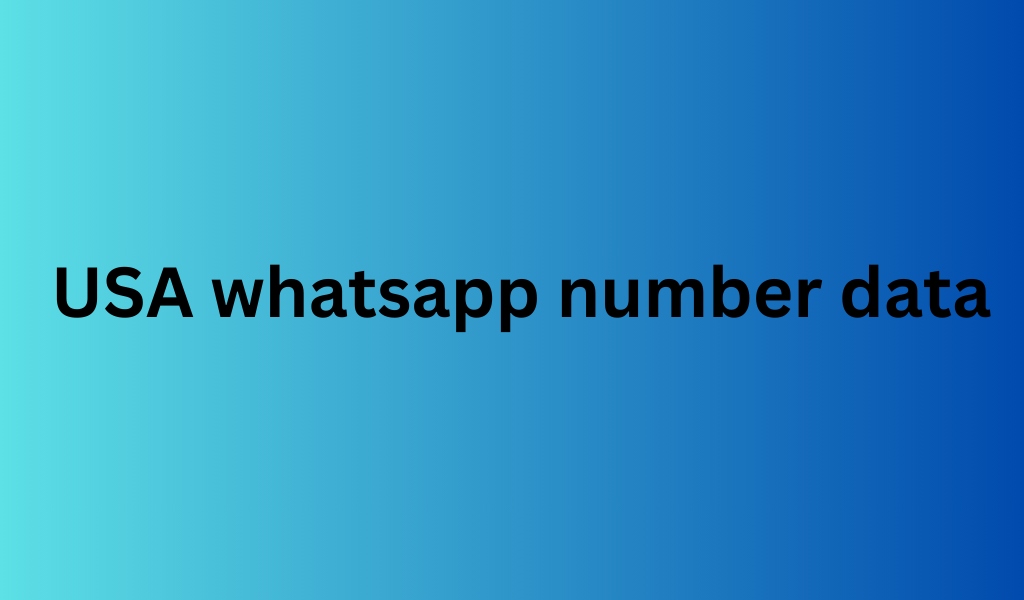 USA whatsapp number data