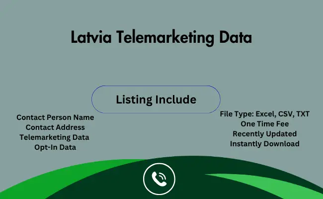 Latvia telemarketing data